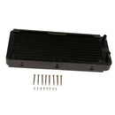 240mm G1/4'' PC Water Cooling CPU Cooler Row Heat Exchanger Radiator Straight