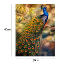 5D Peacock Diamond Painting DIY Home Embroidery Cross Stitch Bedroom Decor
