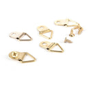 100X Picture Frame Hanging Triangle D Rings Frames Hanger Hooks with Screws LJ