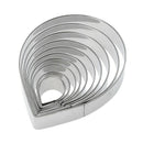 10pcs/set Stainless Steel Fondant Cake Mold Rose Flower Petal Cookie Cutter