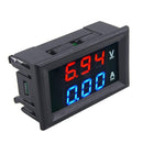 Dual LED Digital Display Ammeter Voltmeter LCD Panel Amp Volt Meter 10A DC 100V