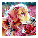 5D Round Diamond Dog Painting Mosaic Embroidery DIY Craft Cross Stitch Kit
