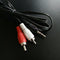 1.2m 3.9Feet 3.5mm Plug Jack to 2RCA Male Audio Cable Splitter Phone to Speak JR