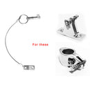 Stainless Steel Quick Release  With Steel Wire Rope Spring Bars For Boat Hood