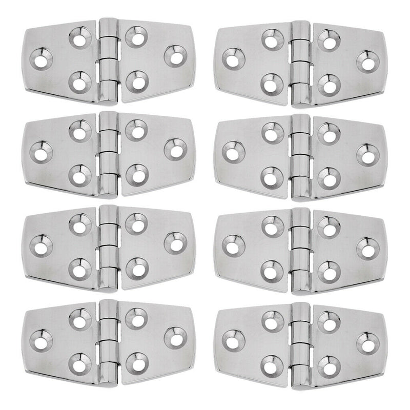 8Pcs Marine Grade 316 Stainless Steel Strap Door Hinge for Boat RV Caravan