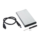 USB 3.0 Hard Drive Enclosure External Hard Drive Case with USB Cable for 9.5mm