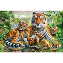 Diamond Embroidery DIY Diamond Painting Tiger Family Forest Cross Stitch