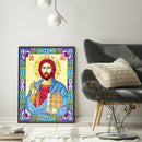 5D DIY Special Shaped Diamond Painting God Cross Stitch Kit Home Wall Decor