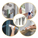 20pcs Caulking Nozzle Kitchen Push Rod Stainless Steel Applicator Tool Reuseable
