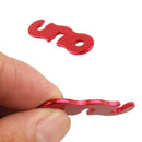 10 pcs Aluminum Tent Rope Tensioner Lever Tensioner Red K7A2