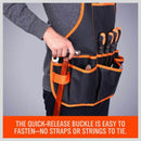 Work Apron tool 16 Tool Pockets tool belt Adjustable vest Tool Apron for ma I2U1