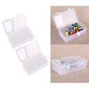 2 Pieces Large Thread Box, Thread Storage Box with 42 Spools, Sewing Bobbins