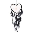 Black Dream Catcher Handmade Feathers Wall Car Hanging Decor Ornament