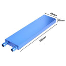 160x40x12mm Aluminium CPU Graphics Card Hard Disk Water Cooling Waterblock