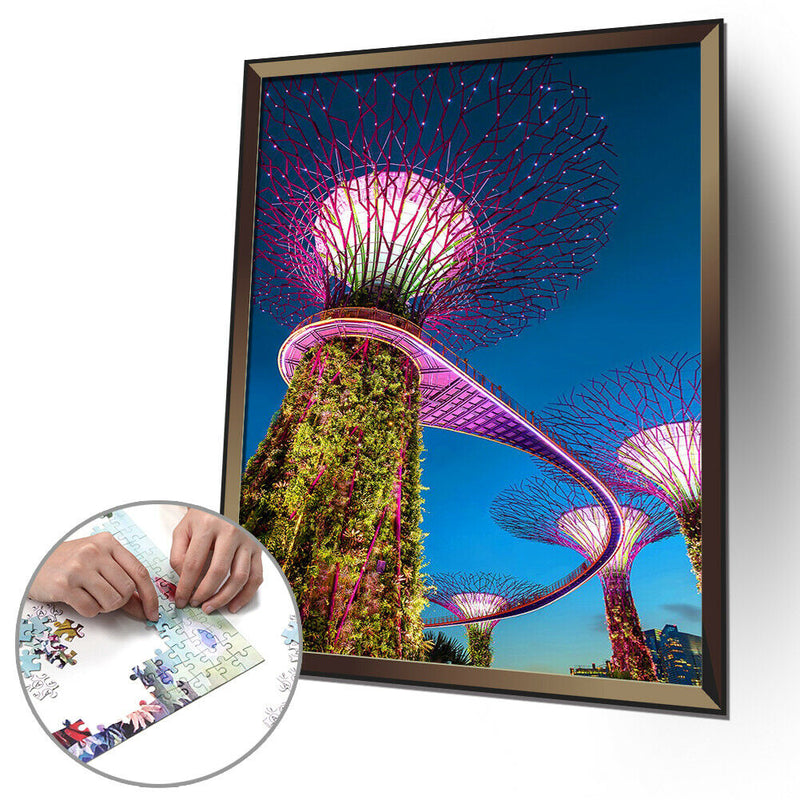 1000 Pieces Adults Kids Paper Jigsaw Puzzles Romantic Tree Assembling Craft