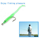 10Pcs/Lot Soft Silicone Eel Shaped Artificial Lures Fishing Lure Baits Tackle YS
