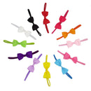 12pcs Cute Kids Headband Bowknot Headbands Solid Color Hair Bows Hair Band A
