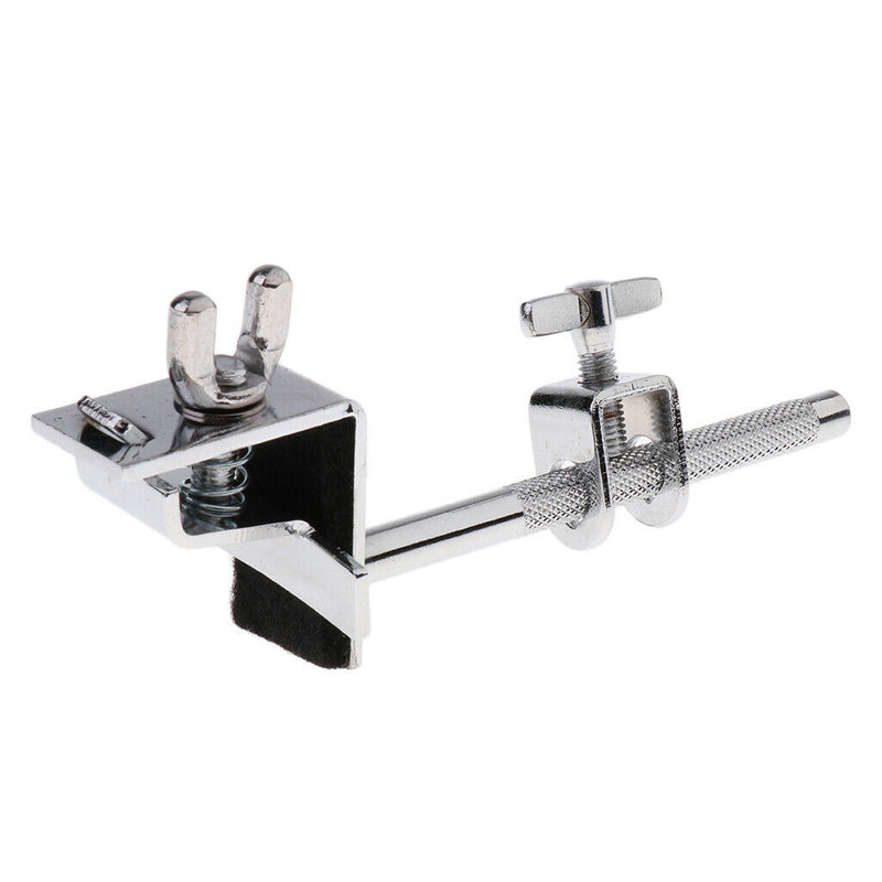 Durable Metal Bass Drum Hoop Mounted Cowbell Holder Clamp for Drummer Drum