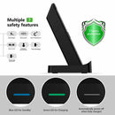 Fast Wireless Charger, Wireless Charger With Cooling Fan Stand Pad Mat Wire