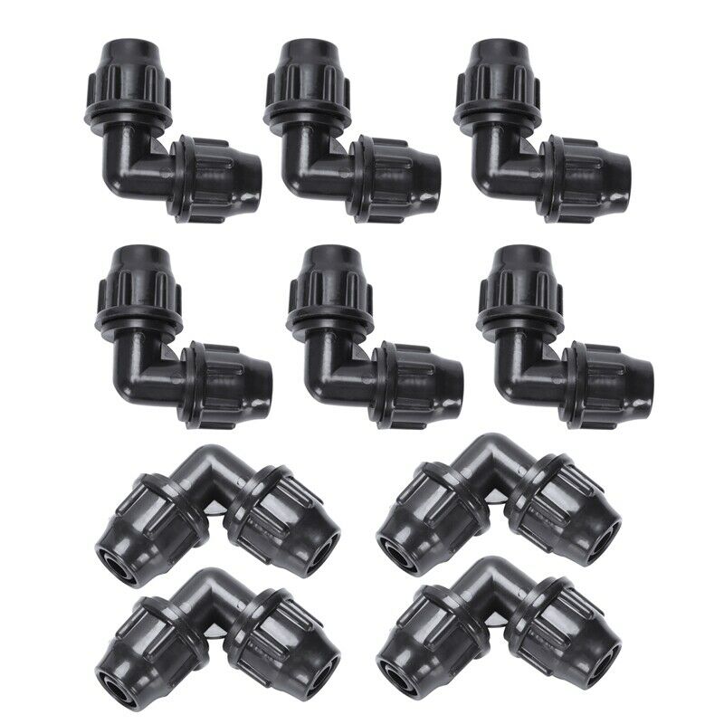 10Pcs 8/12 Elbow For 8/12 Inch Micro- Irrigation Tubing Micro- Drip Irrigat