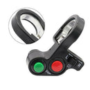 7/8" Motorcycle Handlebar Switch Engine Electric Start Horn Light Push Button Kw