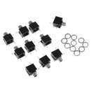 10 Pcs Stereo Audio Jack Adapter - 3.5mm Jack Socket Adapter