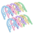 10PCS Travel Clothes Hangers Magic Portable Glamorous Plastic Folding Coat  H1Y5