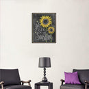 Sunflower Blackboard 5D DIY Full Drill Diamond Paint Embroidery Kits Decor