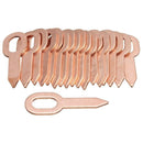 50Pcs Copper Plated Oval Dent Puller Rings Car Body Paintless Lifter Puller K8D9