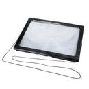 Large Magnifying Glass Page 3X Magnifier, Rectangular LED Lighted Illuminated