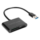 3 in 1 Universal Memory Card+TF Card+CF Card High-Speed USB3.0 Card Reader A