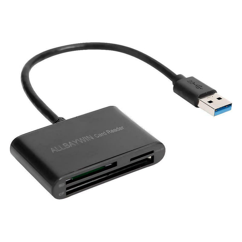 3 in 1 Universal Memory Card+TF Card+CF Card High-Speed USB3.0 Card Reader A