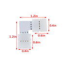 5PCS Soldering LED Strip Corner Connector 2PIN L Shape Corner Connect3c