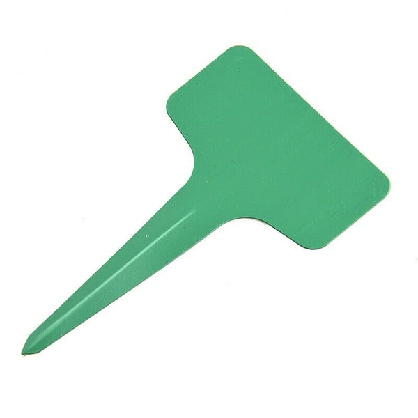 100pcs 6 x10cm Plastic Plant T-type Tags Markers Nursery Garden Labels (Gre