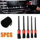5pcs Car Cleaning Brush Set For Dashboard Crevice Fast Wheel Detailing E3U7 I7T4