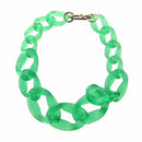 big plastic Chain Necklace Fashion jewelry Frosted green