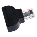 2x RJ45 Ethernet Adapter Screw Terminal Adaptor RJ45 Male To 8Pin Converter