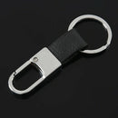 New Fashion Black Leather Strap Keyring Keychain Key Chain Ring Key Fob Y9W7