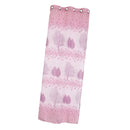 Door Window Floral Leaf Voile Cortina Jacquard Drape Curtain Valance Purple