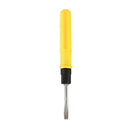 Yellow handle slotted Phillips cross head screwdriver 6.7 inchlength X9O8