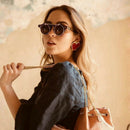New Fashion Street Style Hyperbole Big Red Heart Stud Earrings For Women Go