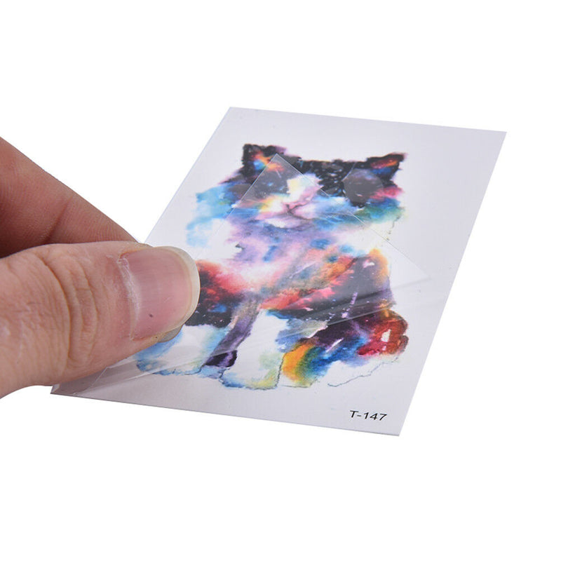 Sexy Cat Waterproof Temporary Tattoo Stickers Necklace Bracelet Tattoo B Gw
