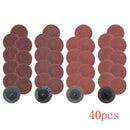 Roll Lock Sanding Disc 40/80/120/240 Grit Abrasive Tool With 40pcs 2 Inch BOI