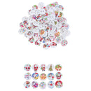 50Pcs Random Mixed Christmas Pattern Wooden decorative Buttons For Sewing De  FT