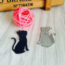 DIY Cat-shaped Cutting Dies Stencil Scrapbooking Embossing Template Craft