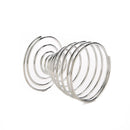 Metal Egg Cup Set Spiral Kitchen Breakfast Hard Boiled Spring Holder Egg Cup BX