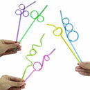 60pcs straws for a variety of beverages, parties, birthday parties, 10 diff X3J2