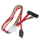 7+15Pin SATA interface to ESATA port large 4pin power interface conversion cabME