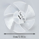 1 Pcs Small Power Mini Plastic Fan Blade 6 Leaves For Hairdryer MotorA Ew