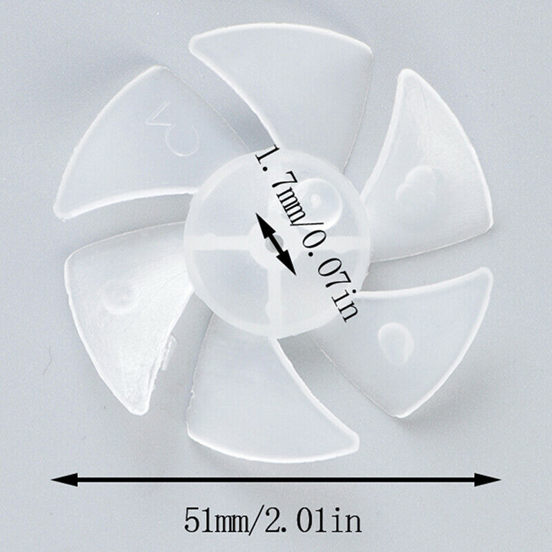 1 Pcs Small Power Mini Plastic Fan Blade 6 Leaves For Hairdryer MotorA Ew